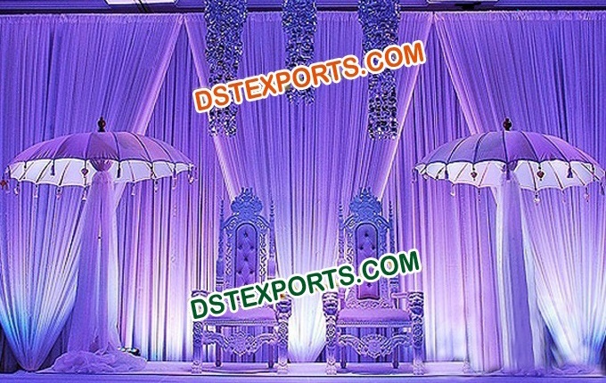 Pakistani Muslim Wedding Stage Decoration Set