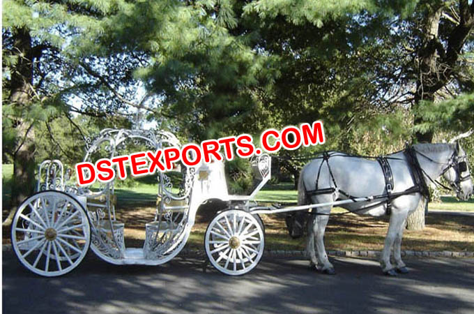 New Cinderala Wedding Horse Carriages