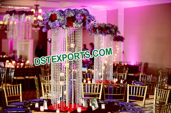 Indian Wedding Crystal Center Piece For Decoration