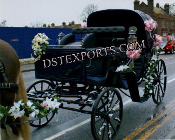 Wedding Royal Black Horse Carriages