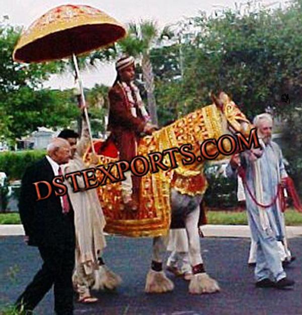 Wedding Horse Costumes With Umbrella