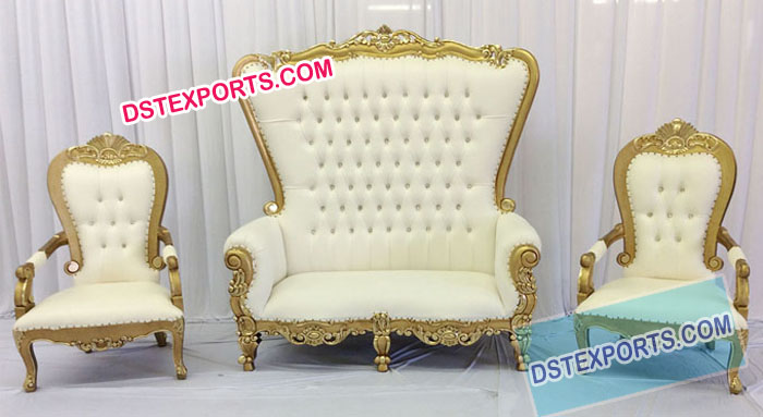 Wedding Royal Golden Throne Set