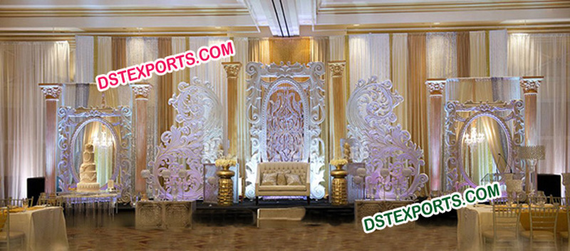 Modern Wedding Stage Backdrop Decorations