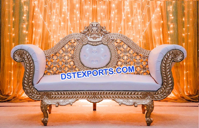 Elegant Carved Wedding Sofa For Wedding