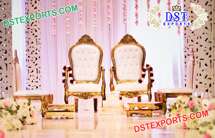 Bollywood Style Mandap Chairs Set For Wedding