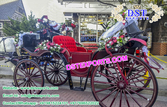 Exclusive Wedding Victoria Horse Carriages