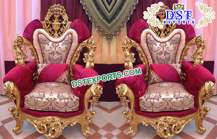 Royal Wedding Bride Groom Chairs USA