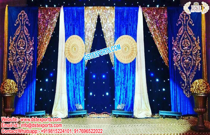 Bollywood Wedding Mehndi Function Drapes/Curtain