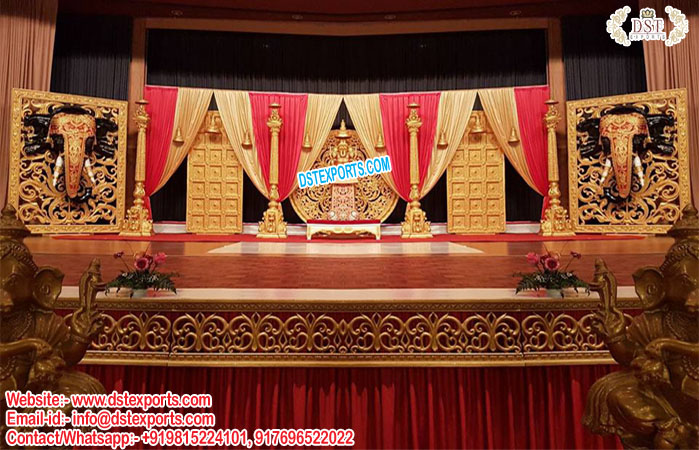 Grand Srilankan Wedding Stage Decor
