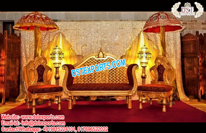 Muslim Wedding Stage King Sofa Set