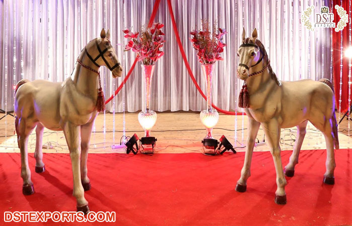 Beautiful Horse Sculpture For Wedding Entrance