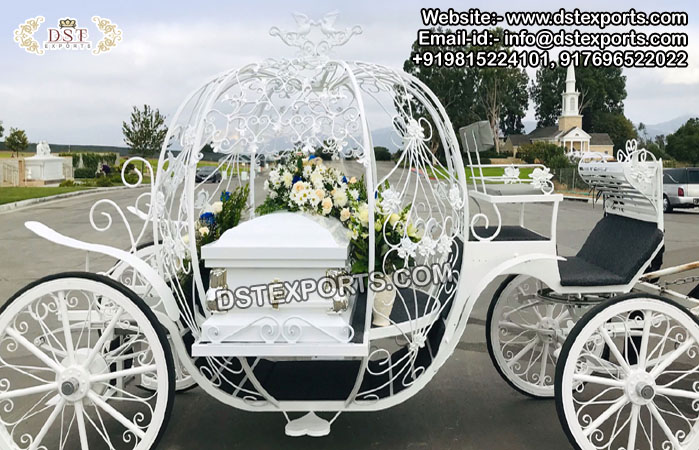 Classy Cinderella Coffin Carriage for Last Rites