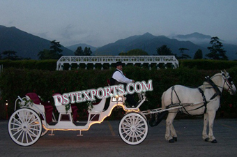 Lighted Wedding Horse Carriages