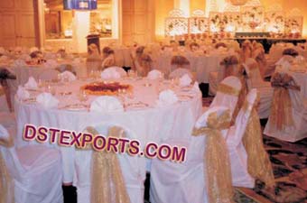 Wedding Chair Covers And Table Cloth