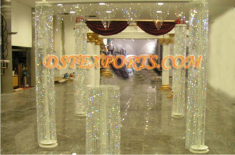 Wedding New Crystal Corridor Pillars
