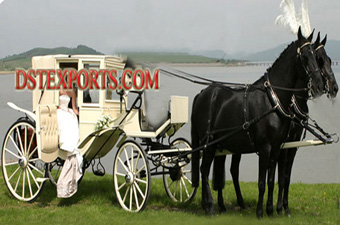 Wedding Glass Covered Horse Carriages