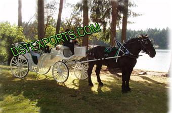 Victoria White Horse Carriage For Sale