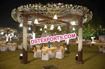 Indian Wedding Crystal Milni Mandap Set