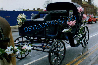 New Black Victoria Horse Carriages Manufacturer