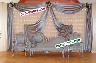 Asian Wedding Silver Furniture