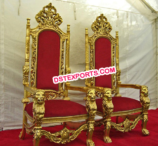 Shaadi Stage Golden Chairs