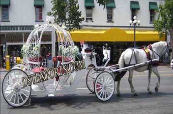 Wedding Flowered Cinderella Carriage