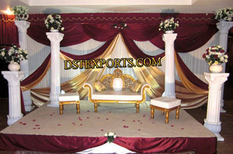 Roman Wedding Reception Stage Set