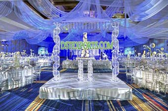 Latest Wedding Glass Crystal Pagoda Set