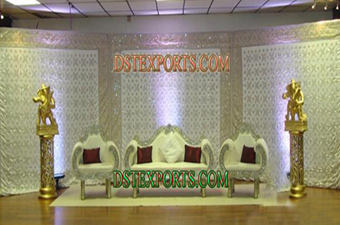 Latest Asian Wedding Silver Stage For Wedding
