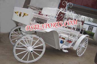 Indian White Victoria Horse Carriage