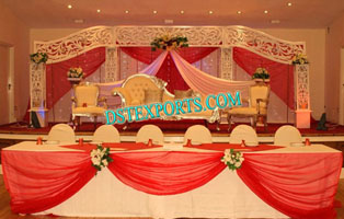 BEAUTIFUL WEDDING CARVED STAGE SET
