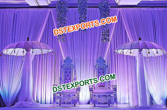 Pakistani Muslim Wedding Stage Decoration Set