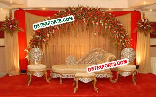 Asian Wedding Walima Stage Furnitures