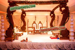 INDIAN WEDDING SQUARE WOODEN MANDAP