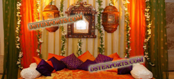 INDIAN MEHANDI STAGE DECORATIONS