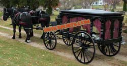 GRAND FUNERAL HORSE CARRIAGE