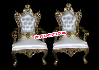 Asian Wedding Gold Metal Chairs For Wedding