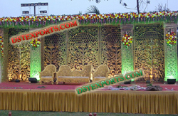 INDIAN WEDDING CARVED PANEL BACKDROP