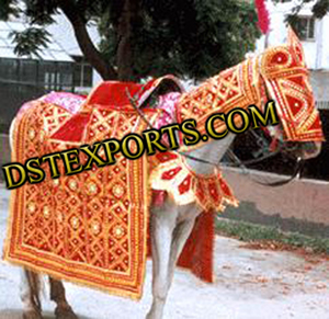 Wedding Designer Golden Horse Costume