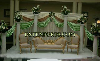 Latest  Wedding  Golden  Sofa  Set