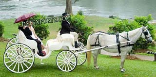 Two Seater Wedding Horse Carriage