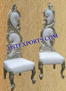 Latest Wedding Metal Leaf Chairs Set
