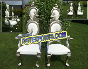 Wedding Bridle Groom Silver Chairs