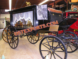 Traditional Black Funeral Carriage