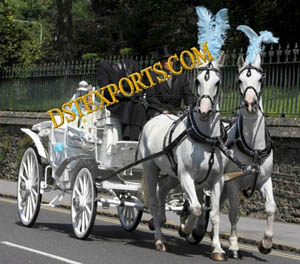 Double Horse Wedding Carriage
