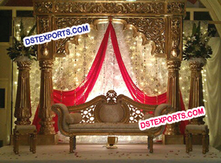 Asian Wedding Royal Gold Stage