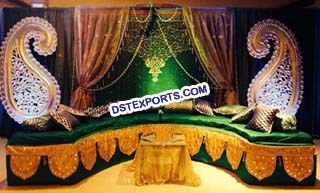 Muslim Wedding Stage Backdrop Decoration