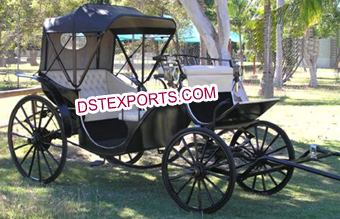 Black Two Seater Royal Carriage