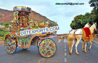 Colourful Decorated Horse Drawn Baghi