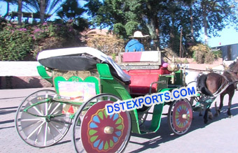 Wedding Decorated Horse Buggy Carriage